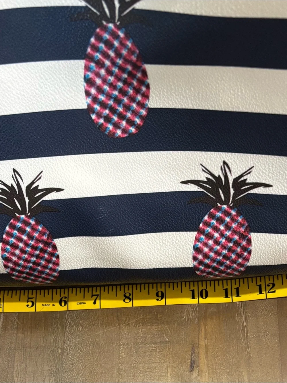 Tory Burch Kerrington Striped Pineapple Tote